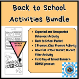 Back to School Activities Bundle- First Day of School Activities