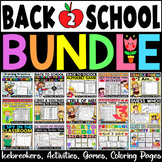 Back to School Activities Bundle: Icebreakers, Games, Colo