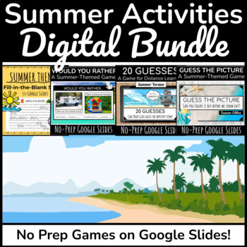 Preview of Back to School Activities Bundle | Summer Games | Fun Friday