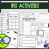 Back to School Activities + Bunting | Editable