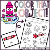 Back to School Activities Color Matching Game and Practice