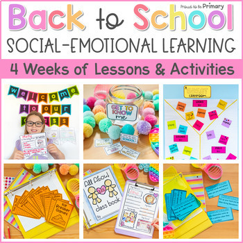 Preview of Back to School SEL Activities - Community Building, All About Me, Friendship