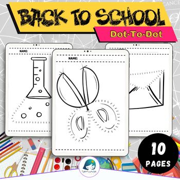 Preview of Back to School Activities "Dot-To-Dot" First Week of School