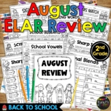 Back to School Activities ELAR REVIEW 2nd Grade No Prep Pr
