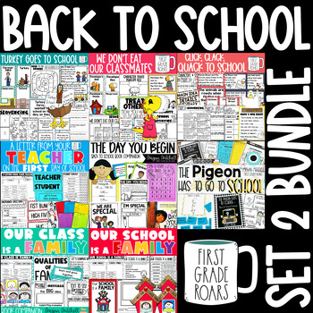 Preview of Back to School Activities First Day Beginning of the Year Book Companions Set 2