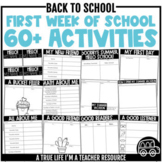 Back to School Activities First Week Beginning of the Year