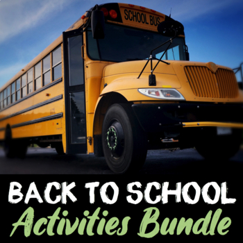Preview of Back to School Activities | First Week of School | First Day | Welcome Back