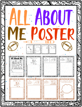 Preview of Back to School Activities First Week of School Pre TO 10th Grade: All About Me !