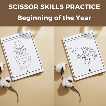 Preview of Back to School Activities | First Week of School | Scissor Skills Practice