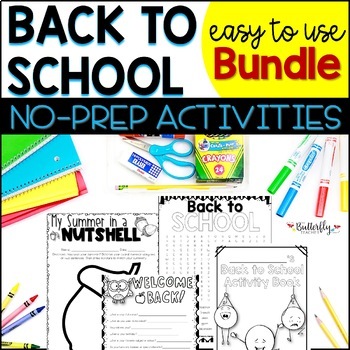 Preview of Back to School Activities Fun Pack First Week of School Puzzles Get to Know Me