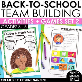 Preview of Back to School Activities | Getting to Know You | Team Building Ice Breakers