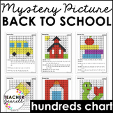 Back to School Mystery Picture Hundreds Chart - Back to Sc