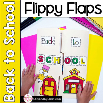 Preview of Back to School Activities Interactive Notebook Lapbook - Kindergarten 1st Grade