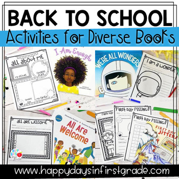 Preview of Back to School Activities for Diverse Books (Kindergarten, 1st, and 2nd Grade)