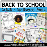 Back to School Activities for Diverse Books (Kinder, 1st, 