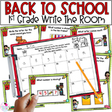 Back to School 1st Grade Write the Room - Kindergarten Review
