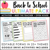 Back to School Activities - Meet the Teacher - Digital Act