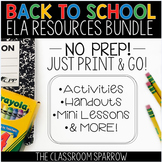 Back to School ELA Activities - Writing for the First Days