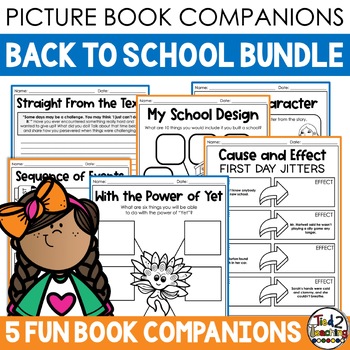 Preview of Back to School Activities Picture Book Companion BUNDLE