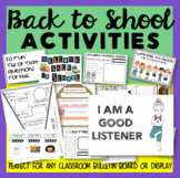 Back to School Activities/ Posters / Student Interest Survey