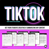 Back to School Activities | TikTok or Video Project | Summarize Any Content