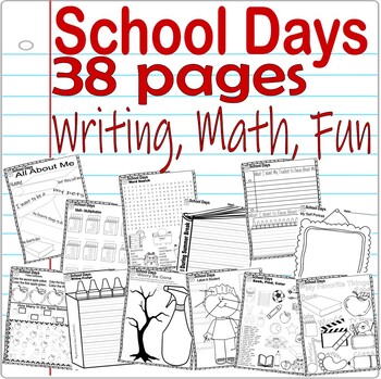 Preview of Back to School Activities Worksheets All About Me Writing Prompts NO PREP