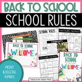 2nd, 3rd & 4th Grade School Rules & Procedures - Printable