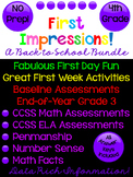 Back to School Activities and Assessments! First Day Fun t