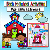 Back to School Activities and Centers for Preschool