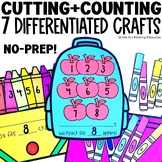 Back to School Counting Crafts | Cutting Practice