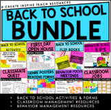 Back to School Activities and Forms | Classroom/Behavior M