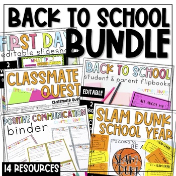 Preview of Back to School Activities, Forms, and Classroom Management Bundle