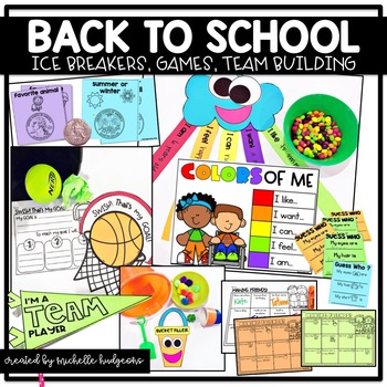 Preview of Back to School Activities and Games Ice Breaker Activities Team Building
