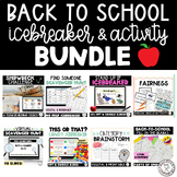 Back to School Activities and Icebreakers Bundle Middle Sc