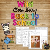 Back to School Activities and Worksheet Math and Literacy 