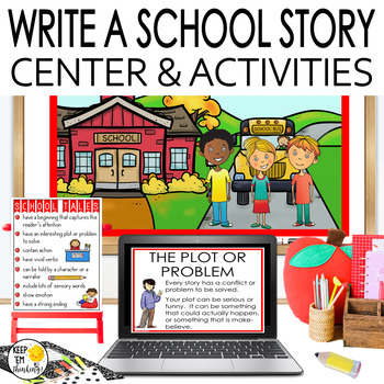 Preview of Back to School Activities and Writing Prompts - September Writing Center