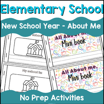 Preview of all about me worksheet, all about me project, all about me book, back to school