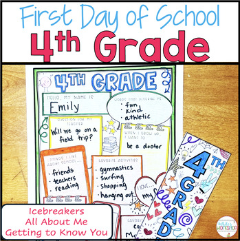 Back To School Activities For Fourth Grade By White's Workshop 