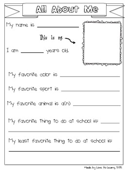 Back to School - Activities for Grades 3-5 (Intermediate) | TpT