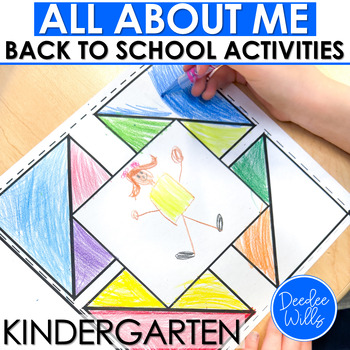 Preview of All About Me Back to School Kindergarten Getting to Know You Activities & Crafts