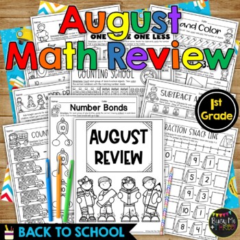 Preview of Back to School Activities for Math 1st Grade Review No Prep Printables