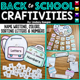 Back to School Activities for Name Writing, Colors, Letter