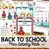 Back to School Preschool Activities