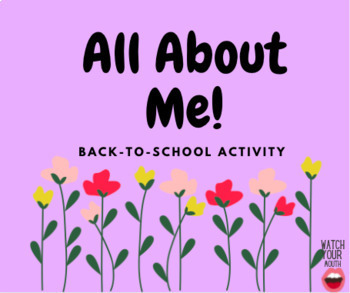 Preview of Back-to-School Activity--All About Me!