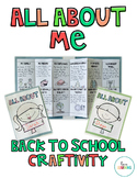 Back to School Activity - All About Me Bulletin Board Display