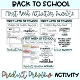 Back to School Activity Bundle | Back to School | Activiti