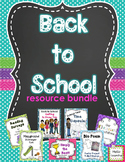 Back to School Activity Bundle- First Week Fun!