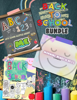 Preview of Back to School Activity Bundle | SEL | Mindfulness | Beginning of School Year