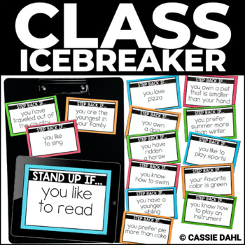 Preview of Back to School Activity | Class Icebreaker | Step Back If