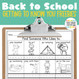 Back to School Activities | Find Someone Who | Attitude Survey